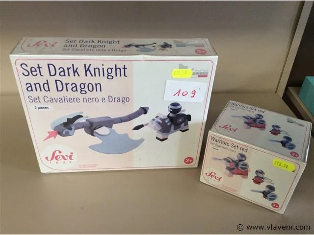 Set dark knight & dragon + set strijders - afbeelding 1 van  2