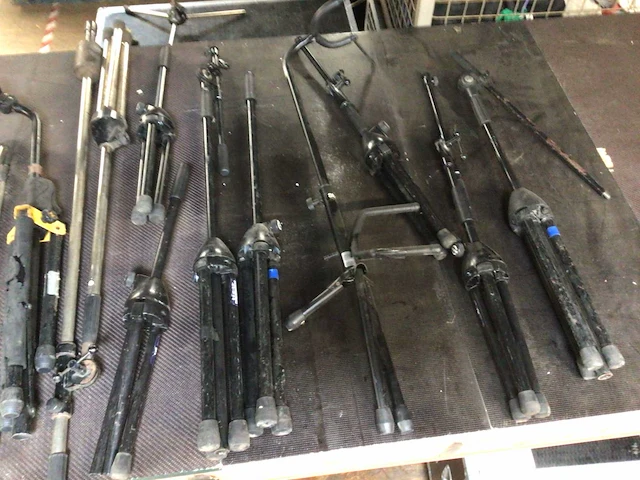 Set diverse microfoonstatieven 15 stuks - afbeelding 1 van  3