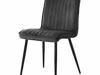 Set eetkamerstoelen nicolet antraciet - afbeelding 1 van  3