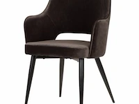 Set eetkamerstoelen puck antraciet - afbeelding 1 van  4