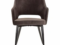 Set eetkamerstoelen puck antraciet - afbeelding 2 van  4