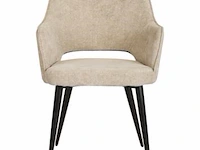 Set eetkamerstoelen puck beige - afbeelding 2 van  3