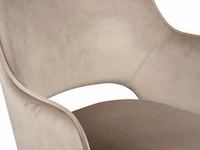 Set eetkamerstoelen puck fluweel beige - afbeelding 4 van  4