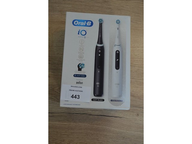 Set elektrische tandenborstels braun oral b io series 5 duo matt lava and white (b435) - afbeelding 3 van  4
