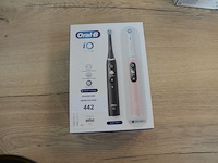Set elektrische tandenborstels braun oral b io series 6 duo black lava and pink sand (b435) - afbeelding 1 van  5
