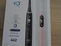 Set elektrische tandenborstels braun oral b io series 6 duo black lava and pink sand (b435) - afbeelding 3 van  5