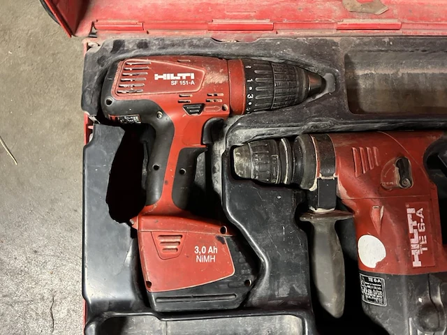 Set hilti sf 151-a + te 6-a accu schroefboormachine en accu boorhamer - afbeelding 2 van  8