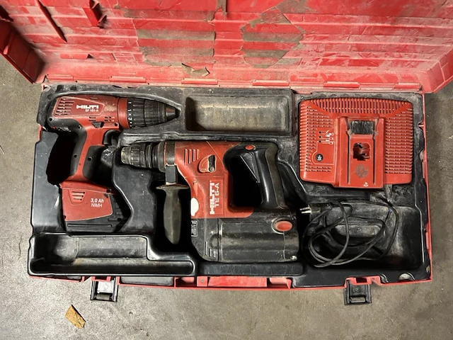 Set hilti sf 151-a + te 6-a accu schroefboormachine en accu boorhamer - afbeelding 5 van  8