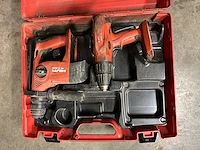 Set hilti sfh 22-a + te 4-a22 accu schroefboormachine + accu boorhamer
