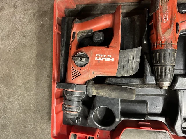 Set hilti sfh 22-a + te 4-a22 accu schroefboormachine + accu boorhamer - afbeelding 3 van  7