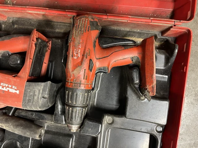 Set hilti sfh 22-a + te 4-a22 accu schroefboormachine + accu boorhamer - afbeelding 4 van  7