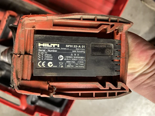 Set hilti sfh 22-a + te 4-a22 accu schroefboormachine + accu boorhamer - afbeelding 6 van  7