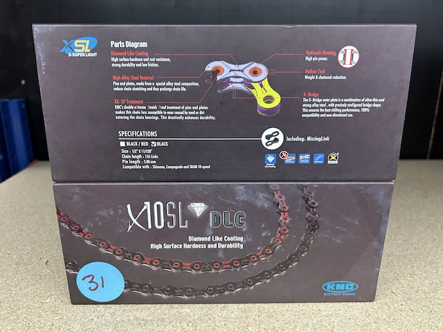 Set kettingen x10 sl dlc zwart - afbeelding 2 van  2