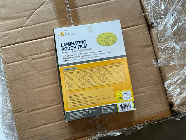 Set matte lamineerhoezen, formaat 154x216 mm, dikte 75 micron a5 (265x) - afbeelding 3 van  4