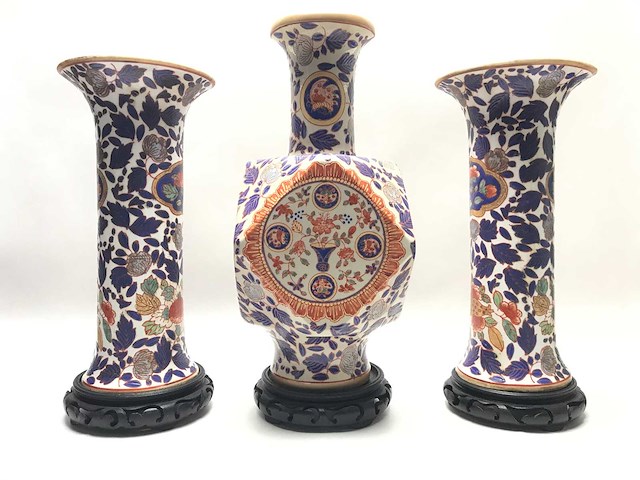 Set of 3 chinese vases - afbeelding 1 van  10