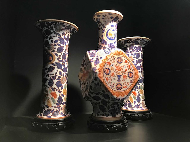 Set of 3 chinese vases - afbeelding 9 van  10