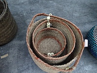 Set rieten opbergmanden - afbeelding 2 van  2