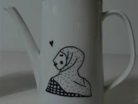 Set theekannen vrouw (met hartje) groeikop - dorien kempeneers - afbeelding 5 van  7