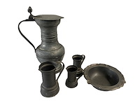 Set tinnen - 5 stuks - afbeelding 1 van  3