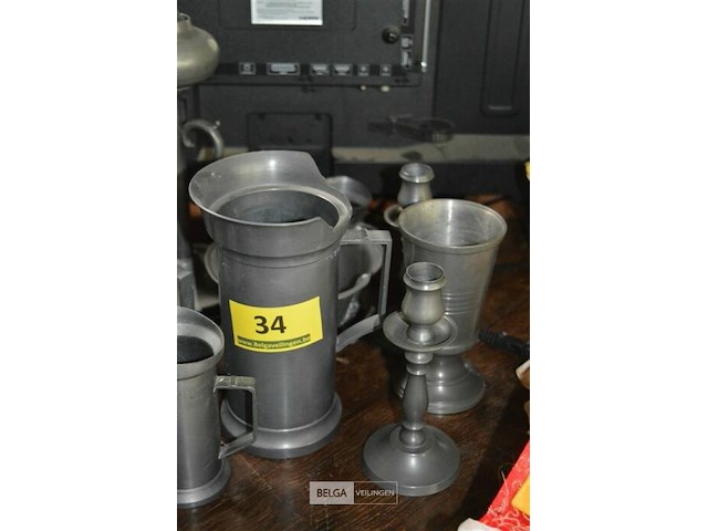 Set tinnen potten - afbeelding 3 van  4