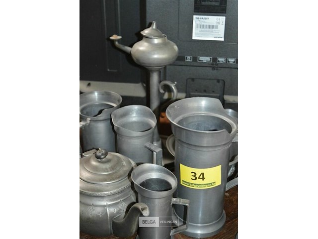 Set tinnen potten - afbeelding 4 van  4