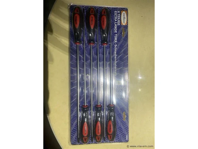 Set torx schroevendraaiers extra lang - afbeelding 1 van  3