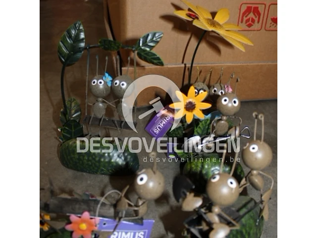 Set tuindecoratie metaal mieren 5 stuks - afbeelding 2 van  2