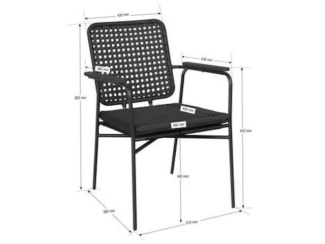 Set tuinstoelen isabel - afbeelding 2 van  2