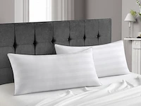 Set v 2 microfiber hoofdkussens 40x80cm - afbeelding 1 van  3