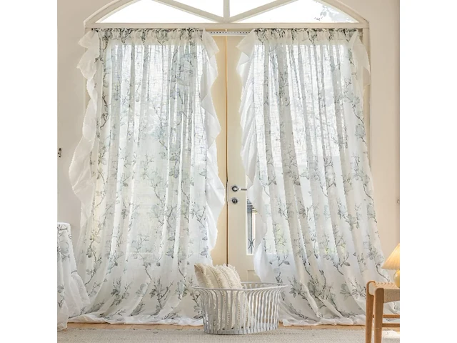 Set v 2 voile gordijnen - afbeelding 1 van  3