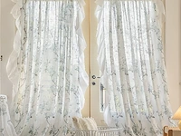 Set v 2 voile gordijnen - afbeelding 1 van  3