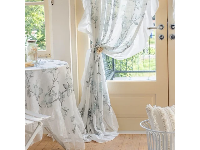 Set v 2 voile gordijnen - afbeelding 2 van  3