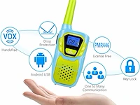 Set v 3 accu walkie-talkie fun-colours—kids - afbeelding 2 van  2