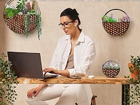 Set v 3 ronde bloempotten metaal - afbeelding 4 van  4