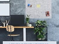 Set v 6 akoustische panelen vilt 30x30cm grijs - afbeelding 3 van  3