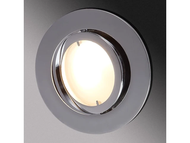 Set v 6 led inbouwspots 23ov chroom rond - afbeelding 7 van  7