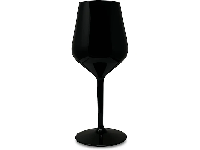 Set v 6 onbreekbare wijnglazen 33cl zwart - afbeelding 1 van  3