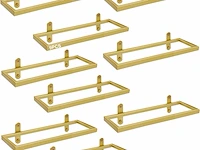 Set v 9 hangende wijnfleshouders goudkleurig - afbeelding 1 van  4