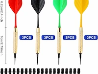 Set v soft-dartpijlen met punten - afbeelding 2 van  2
