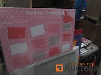 Set van +-25 memobord met stift - afbeelding 1 van  4