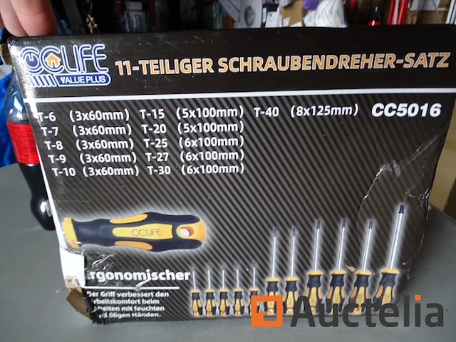 Set van 11 cclife t6-t40 torx schroevendraaiers - afbeelding 1 van  4
