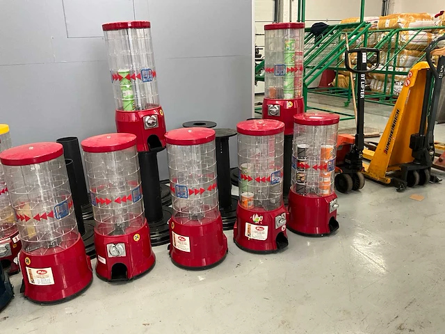 Set van 12x machines met muntjes - afbeelding 3 van  7