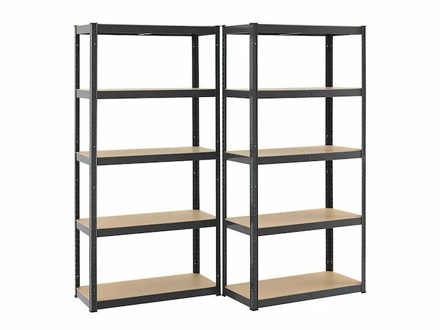 Set van 14 planken , 180x90x40 cm (hxbxd) | 1750 kg | 10 borden - afbeelding 5 van  6
