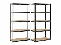 Set van 14 planken , 180x90x40 cm (hxbxd) | 1750 kg | 10 borden - afbeelding 5 van  6