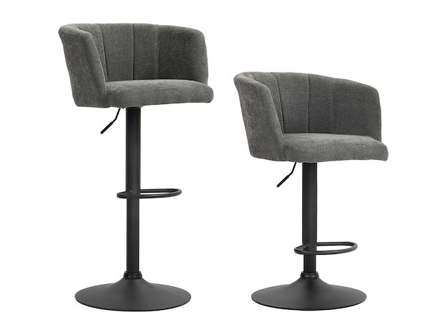 Set van 2 barkrukken, emmerrugleuning, in hoogte verstelbaar - afbeelding 3 van  6