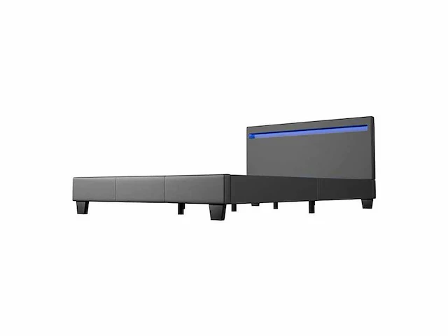Set van 2 bedden 120x200cm met led verlichting en lattenbodem - afbeelding 5 van  10