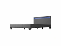 Set van 2 bedden 120x200cm met led verlichting en lattenbodem - afbeelding 5 van  10