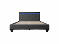 Set van 2 bedden 120x200cm met led verlichting en lattenbodem - afbeelding 6 van  10