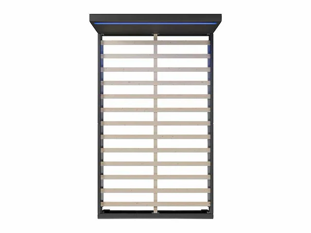 Set van 2 bedden 120x200cm met led verlichting en lattenbodem - afbeelding 8 van  10