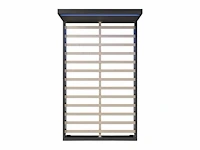 Set van 2 bedden 120x200cm met led verlichting en lattenbodem - afbeelding 8 van  10